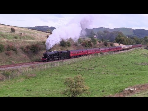 LMS 48151 Stanier power on the Brief Encounter Steam Special 15/9/18.