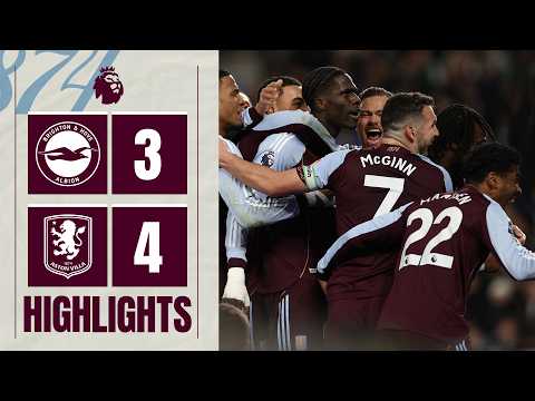 Superb Villa COMEBACK at Brighton | Brighton 3-4 Aston Villa | Premier League Highlights