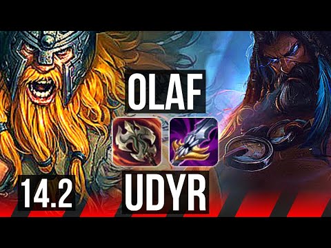 OLAF vs UDYR (TOP) | Rank 6 Olaf, Dominating | BR Challenger | 14.2