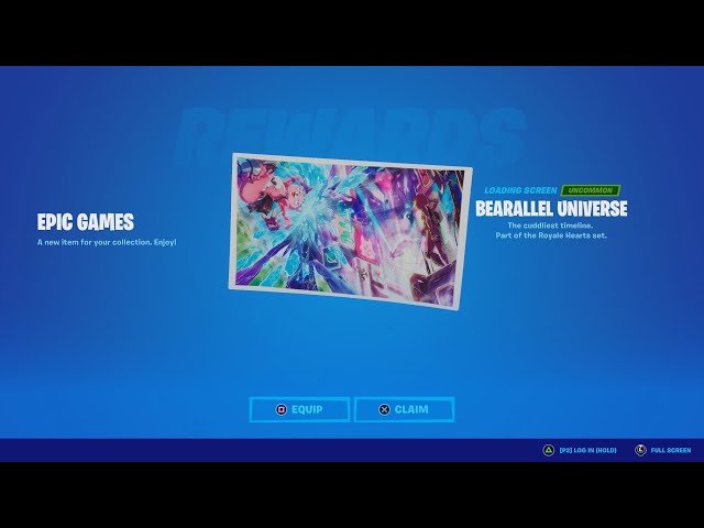 How To Claim The Free Bearallel Universe Loading Screen In Fortnite Season 6