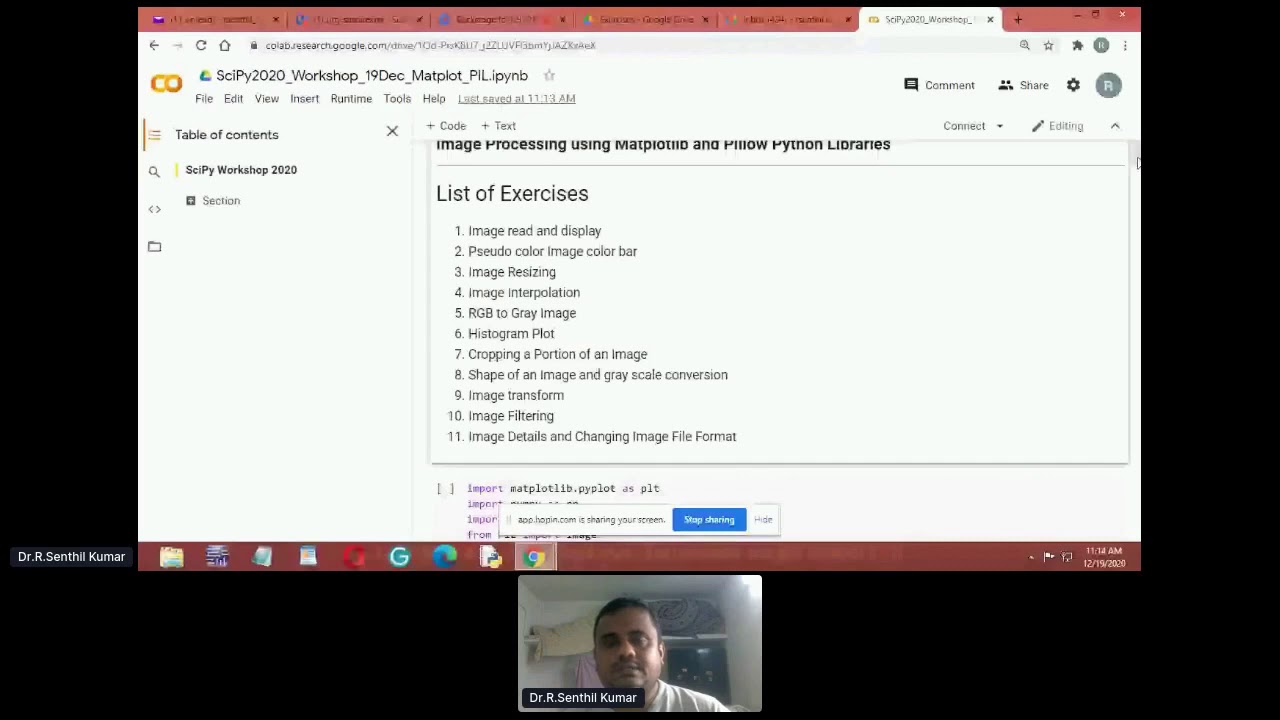 Digital Image Processing using Google Colab