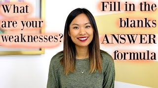 What are Your Weaknesses? - Sample Answer