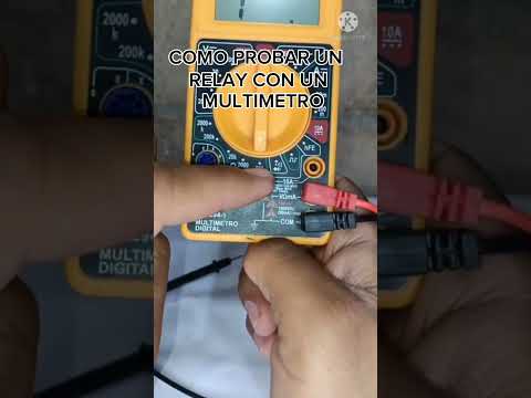 COMO PROBAR UN RELAY CON MULTIMETRO