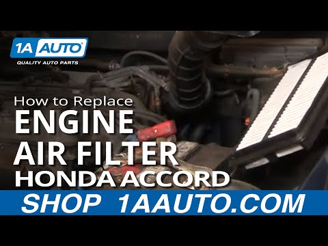 How to change engine air filter honda accord #7
