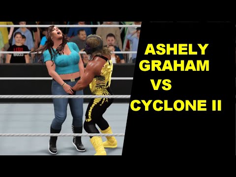 WWE 2K17 Ashley Graham vs Cyclone II