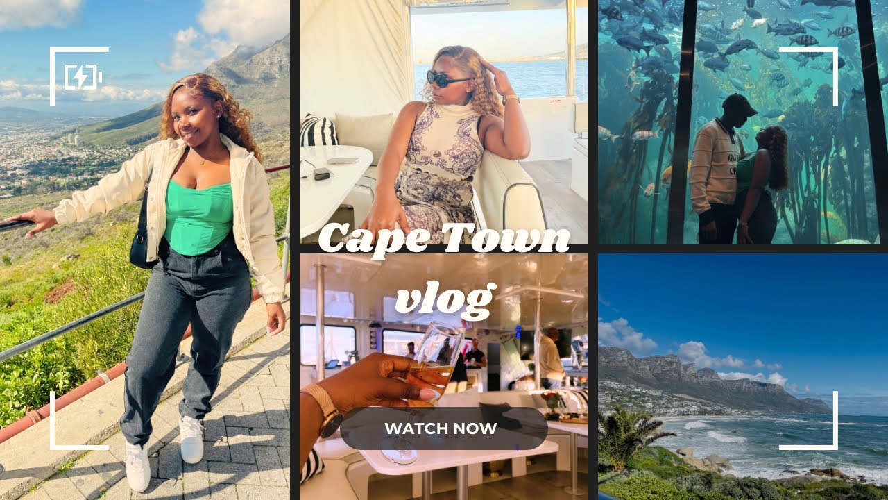 CAPE TOWN VLOG pt1: Aquarium | Boat Cruise | Sightseeing Bus| South African YouTuber 