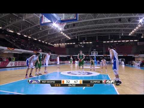 ABA Liga 2014/15, Round 23 match: MZT Skopje Aerodrom - Union Olimpija (1.3.2015)