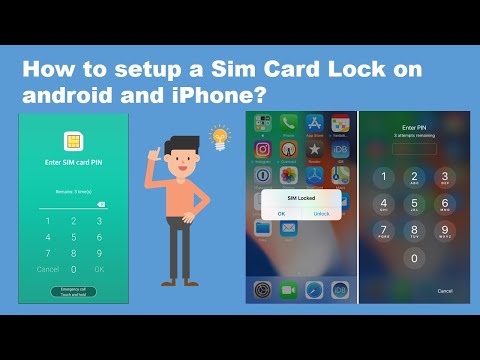 How to setup a Sim Card lock pin | Setup a Sim Card lock pin on iPhone