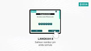 Langkah-langkah untuk Pembaharuan / Penggantian Kad di Kiosk Layan Diri Kad Debit BSN