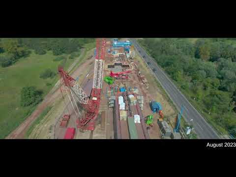 Bau der A 14 bei Wittenberge