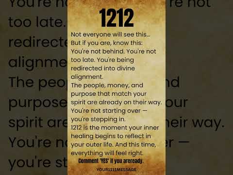 Angel number 1212 means You’re Entering a Divine Timeline #shorts #lawofattraction #manifestation