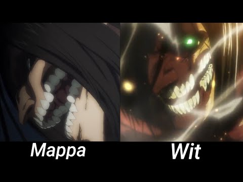 Mappa CGI Vs Wit Handrawn Titan Animation Comparison