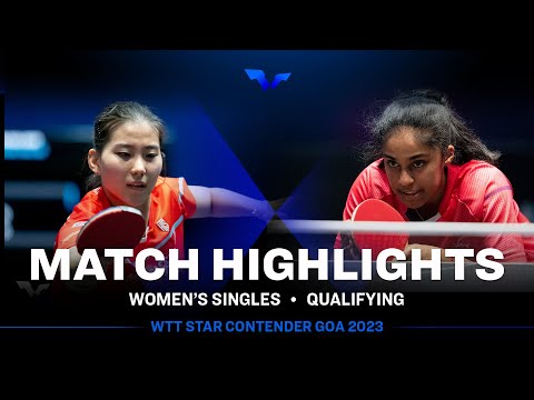 Prithika Pavade vs Yoon Hyobin | WS Qual | WTT Star Contender Goa 2023