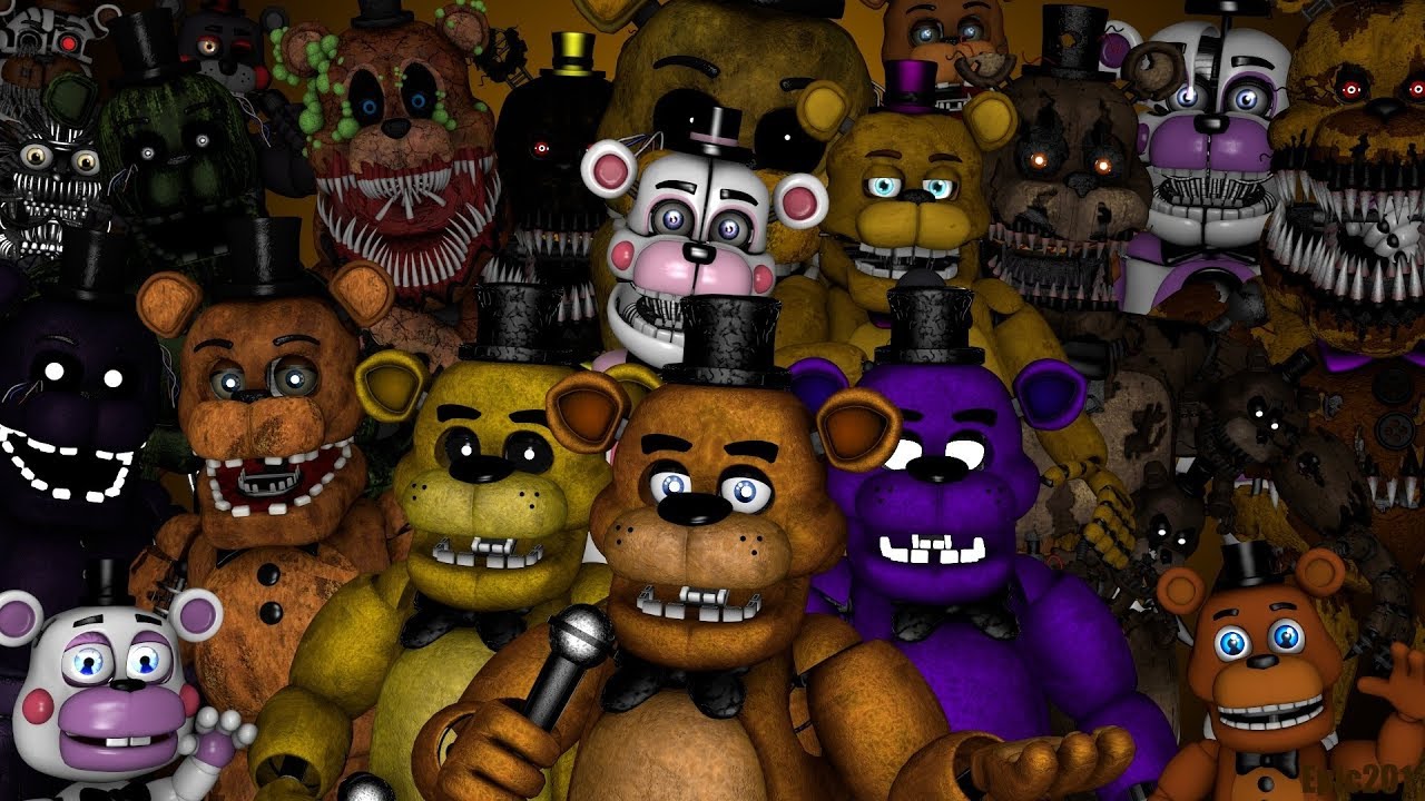 SFM FNaF | Freddy Generations V2 Timelapse