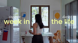 life in singapore 🍵 slow days, workout routine, room reset, exploring Jewel