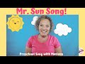 Mr Sun Preschool Song With Motions Miss Nina Music And Movement