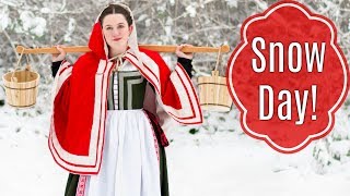 GRWM: Renaissance Snow Day! - 16th century Italian Clothing