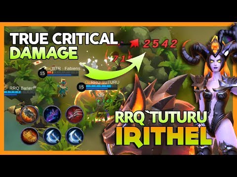 Comeback Irithel with True Critical Damage by RRQ'Tuturu Beat PK & Saints Squad ~ Mobile Legends
