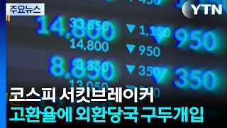 코스피 서킷브레이커...고환율에 외환당국 구두개입 / YTN