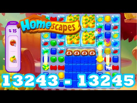 Homescapes Level 13243 - 13245 HD 3 - match puzzle Gameplay | android | IOS | 13244 | GameGo Game