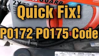 How To Fix Chevy  P0172 P0175 Code Quick And Easy