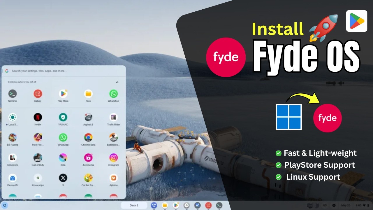 FydeOS tutorial