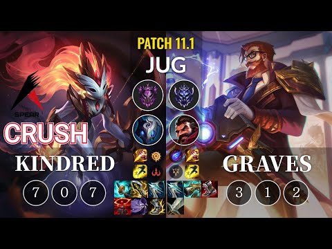 ASP Crush Kindred vs Graves Jungle - KR Patch 11.1