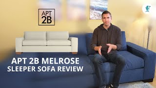 Apt2B Melrose Sleeper Sofa Review - Comfortable and Modern with a 100 Night Trial