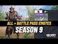 Battle Pass Emote Season 9 | All Emotes Season 9 Codm | Cod Mobile 2021