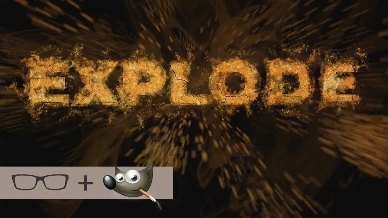 GIMP Text Effects Tutorial - Exploding Text!