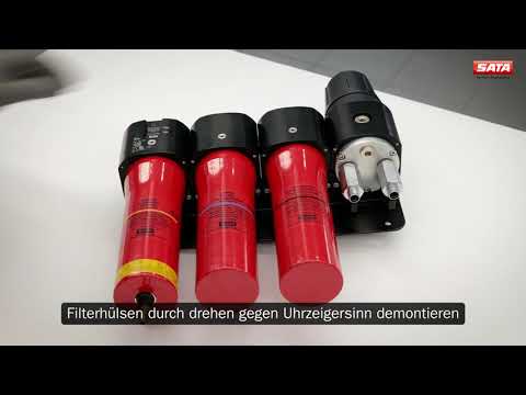 SATA filter 584 - Umbau von rechts auf links durchströmt