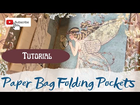 Paper Bag Folding Pocket for junk journals
