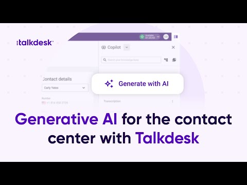 Talkdesk GenAI: Enhance Customer Experience with AI | Motion Graphics Typography | Product Video | Talkdesk