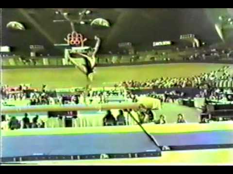 6th T USA Jennifer Sey BB - 1985 World Gymnastics Championships 9.300