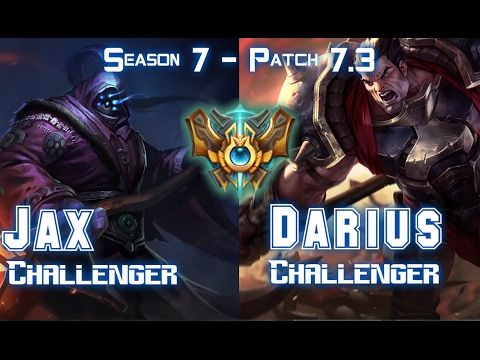 JAX CHALLENGER vs DARIUS CHALLENGER Top - Patch 7.3 KR Ranked