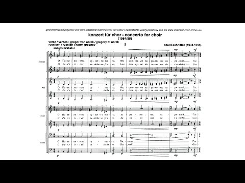 Alfred Schnittke - Choir Concerto [Score]