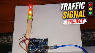 How to Make Traffic Signal Light Using Arduino 🚦 | Easy DIY Project