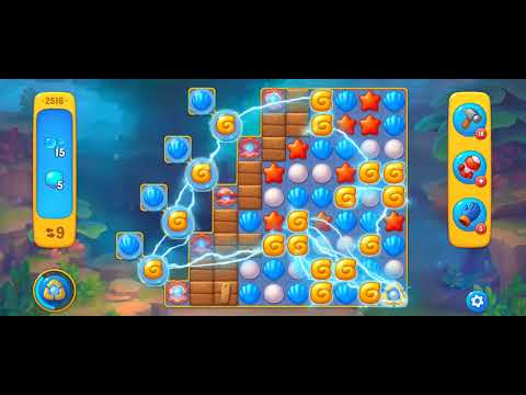 Fishdom Easy Level 2516 (with full seashell) @choraelmin