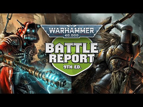 Space Wolves vs Ad Mech Warhammer 40k 9th Edition Battle Report Ep 208