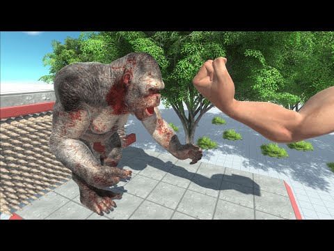 EPIC PUNCH Who Can Survive? | King Kong vs Fist - Animal Revolt Battle Simulator