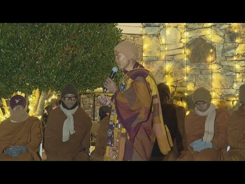LIVE: Buddhist monks speaking at Greensboro lunch stop