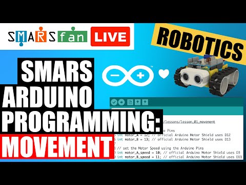 YouTube thumbnail for SMARS Motor Control Arduino Programming, Movement