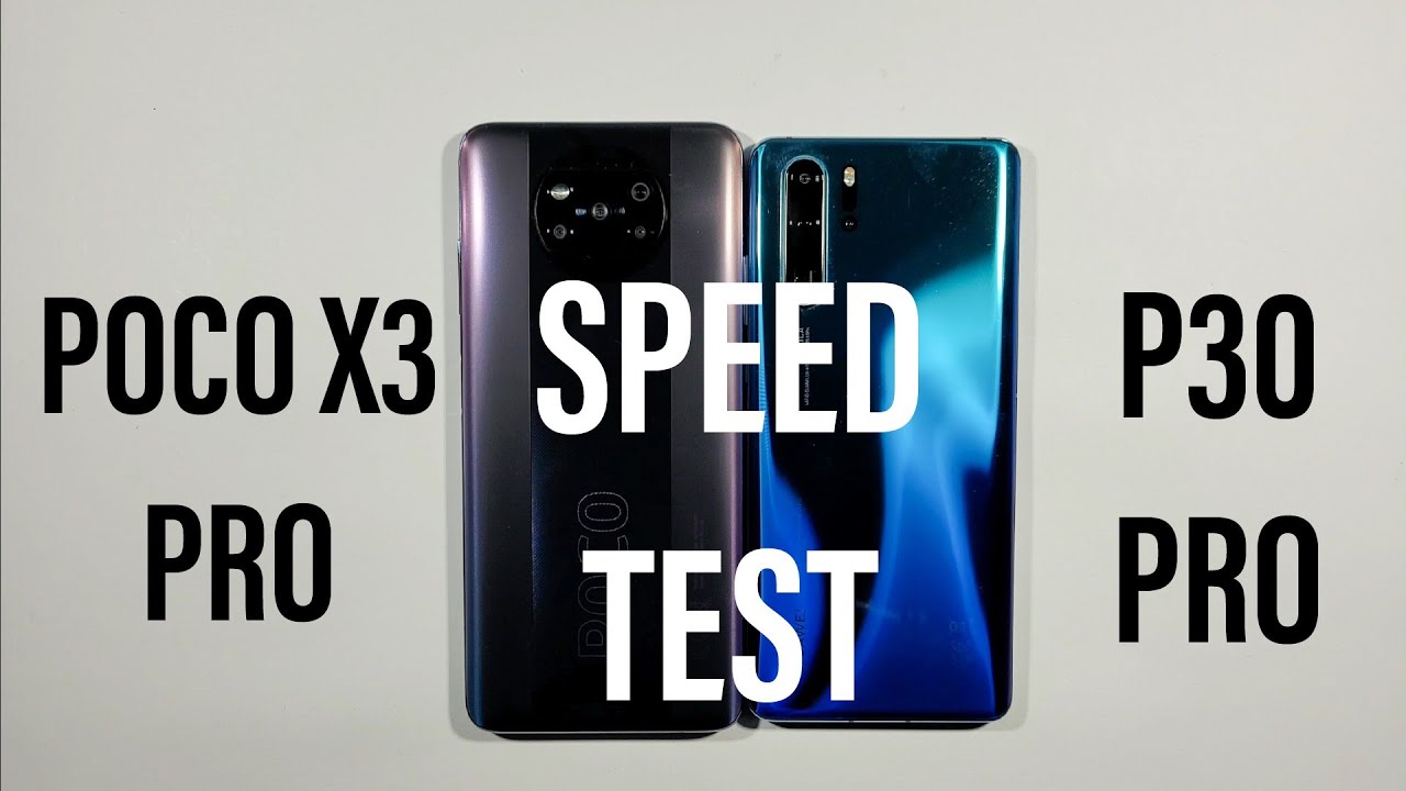 Xiaomi Poco X3 Pro vs Huawei P30 Pro Speed Test