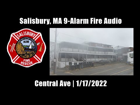 Salisbury 9-Alarm Oceanfront Fire Audio 1/17/2022 [Massachusetts]