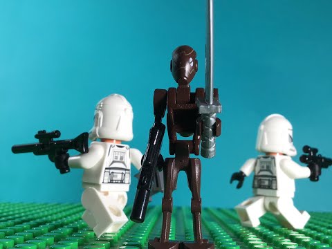 Beware of  the commando droid! (clone wars stop motion)