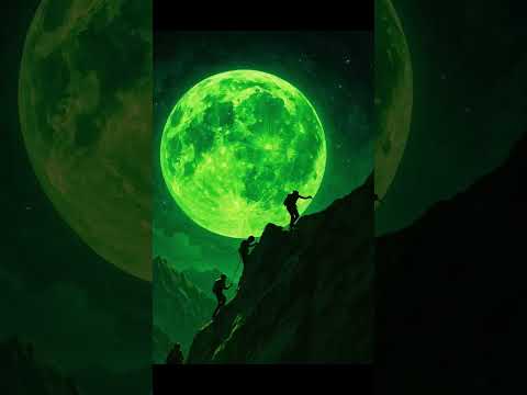 The Green Moon Shows You What Shouldn’t Be Seen… 👁🌙 #shorts
