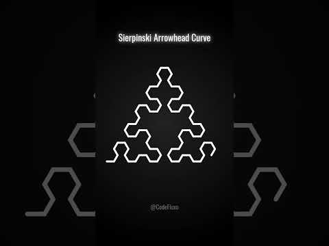 Sierpinski Arrowhead Curve #fractal #infinity