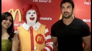 John Abraham & Pakhi spend time at McDonald's