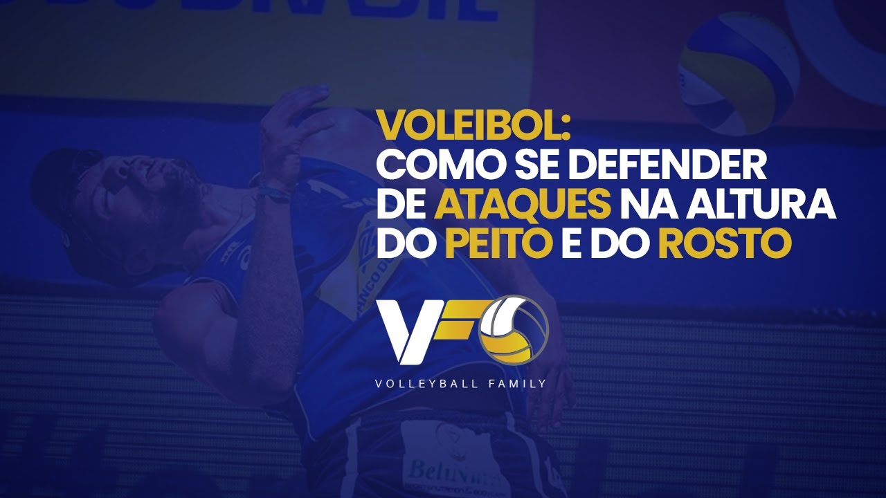 Defesas para a região do peito e do rosto no voleibol