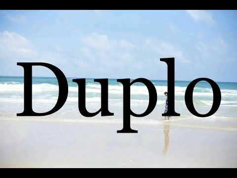 How To Pronounce Duplo🌈🌈🌈🌈🌈🌈Pronunciation Of Duplo